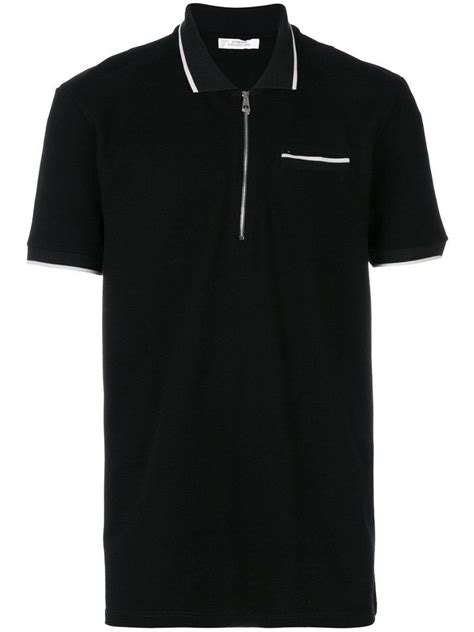 versace collection zipper polo|Versace Designer Polo Shirts for Men: Short & Long Sleeves.